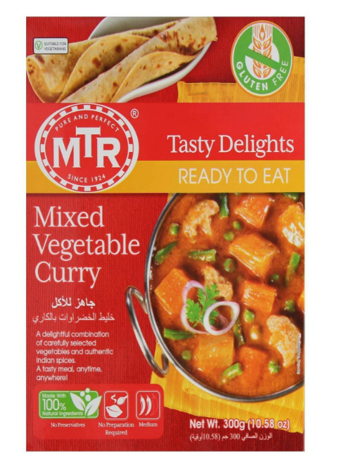 MTR Ready to Eat Mixed Vegetable Curry, 300g